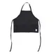 CAC China APBB-3K Bib Apron, Mid-Length, 3-Pocket, 65/35 Poly/Cotton, Black 1 image