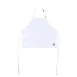 CAC China APBB-3W Chef's Pride Bib Apron, Mid-Length, 3-Pocket, 65/35 Poly/Cotton, White 1 image