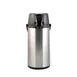 CAC China APGL-19LT Airpot, 1.9L Glass Liner, Lever Style, Black Lid, Steel, Double-Wall 2 image