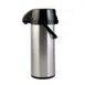 CAC China APGL-25LT Airpot, 2.5L Glass Lined, Lever Style, Black Lid, Steel, Double‑Wall Insulated 1 image