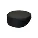 CAC China APHT-1KM Chef's Pride Hat Pillbox, 3-1/2"H, S/M, Black Beanie 1 image
