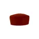 CAC China APHT-1RL Chef's Pride Pillbox Beanie Hat, 3-1/2" Height, L/XL, Red 1 image