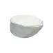 CAC China APHT-1WM Chef's Pride Pillbox Chef Hat, 3-1/2" Height, Small/Medium, Classic White 1 image