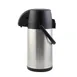 CAC China APSL-25LT Airpot, 2.5 L Stainless Steel Lined, Lever-Style Black Lid, Vacuum Insulated 1 image