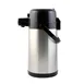 CAC China APSL-25PB Airpot – 2.5 L (84 oz) Stainless Steel, Black Lid, Push‑Button, Vacuum Insulated 1 image