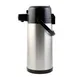 CAC China APSL-30PB Airpot, 3L Steel Lined, Push-Button, Black Lid, Double-Wall Vacuum Insulated 1 image