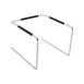 CAC China APZR-987 Pizza Stand, 9" x 8" Base, 7" H, Chrome Plated Steel, Black/Cherry Finish 1 image