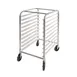 CAC China ASPR-10BK 10-Tier Aluminum Sheet Pan Rack Set, 26"L x 20"W x 38-1/2"H, Holds 10 Full-Size Sheet Pans, 4 Swivel Casters (2 with Brake), Knocked Down, NSF Certified 1 image