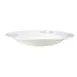 CAC China ATC-120 Seashell Pasta Bowl, 12" Diameter, 22 oz, Porcelain, Blue Rim, White - 1 Dozen 2 image