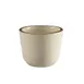 CAC China AZ-45 Tea Cup, 4.5 Oz (2‑7/8" Dia x 2‑1/4" H), Brown Rim Stoneware, Safe - 1 Dozen 1 image