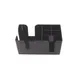 CAC China BCDY-6 Black Plastic Bar Caddy, 6-Compartment, BPA Free, NSF - Each 1 image