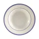 CAC China BLU-125 Blue Line Pasta Bowl, 30 oz (12" Dia x 2" H), Ceramic, Blue Band/White - 1 Dozen 1 image
