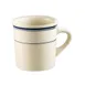 CAC China BLU-38 Blue Line Mug 8 oz (3‑3/8" Dia. x 3‑1/2" H) Stoneware Microwave Safe - 1 Dozen 1 image