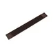 CAC China BRMT-27BN Bar Drink Rail Mat, 27"L x 3-1/4"W, Brown, Plastic, BPA Free, NSF 1 image