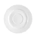 CAC China BST-2 Boston Cup Saucer, 6" Dia x ½" H Round Embossed Porcelain, Super White - 1 Dozen 1 image