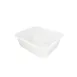 CAC China BTBX-W Clear Food Storage Box, 14" x 12" x 5.5"H, Polypropylene, BPA Free 1 image