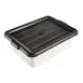 CAC China BTCV-57BK Bus Box Cover, 23-1/4"L x 16-7/8"W, Polypropylene, Black, BPA Free 2 image
