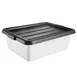 CAC China BTCV-57BK Bus Box Cover, 23-1/4"L x 16-7/8"W, Polypropylene, Black, BPA Free 1 image