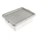 CAC China BTCV-57GY Bus Box Cover, 23-1/4" x 16-7/8" Polypropylene Gray BPA-Free Cover for BTDB Series 2 image