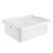CAC China BTCV-57WT Bus Box Cover for BTDB Series, 23-1/4"L x 16-7/8"W, Polypropylene, White, BPA Free 1 image