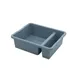 CAC China BTD2-7GRY Bus Box, 21.125" W x 16.75" D x 7" H, Divided, Gray 1 image
