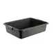 CAC China BTDB-5BK Bus Box, 22"L x 15-3/4"W x 5"H, Polypropylene, Black, BPA Free 1 image