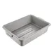 CAC China BTDB-5GY Bus Box, 22" L x 15-3/4" W x 5" H, Polypropylene, Gray, 1-Compartment, BPA Free 2 image