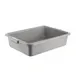 CAC China BTDB-5GY Bus Box, 22" L x 15-3/4" W x 5" H, Polypropylene, Gray, 1-Compartment, BPA Free 1 image