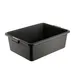 CAC China BTDB-7BK Bus Box, 22"L x 15.75"W x 7"H, 1-Compartment Polypropylene Black BPA-Free Storage Tub 1 image
