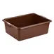 CAC China BTDB-7BN Bus Box, 15" x 21" x 7" Polypropylene Brown 1-Compartment BPA Free 1 image