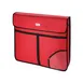 CAC China BTPZ-0524R BagTec® Pizza Delivery Bag, Red 24" x 24" x 5", Insulated, Reinforced Strap, Steam Outlet, Water-Resistant Nylon Exterior 1 image