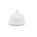 CAC China BUT-1 Butter Dish Set, 1 Oz 3‑1/2" Dia x 3" H Round Porcelain White, Dishwasher Safe - Set 1 image