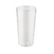 CAC China BVPT-20CL - 20 oz Clear Pebbled SAN Tumbler Stackable Bottom Lugs Dishwasher Safe - 1 Dozen 1 image