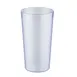 CAC China BVPT-32BL - 32 oz (1 Qt) Blue SAN Plastic Tumbler, Stackable, Dishwasher Safe - 1 Dozen 1 image