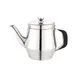 CAC China BVTP-32 Stainless Steel Teapot, 32 oz., Gooseneck, Hinged Lid, Mirror Finish 1 image
