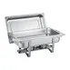 CAC China CAFR-102 8 Qt Stainless Steel Chafing Dish, Cover, Water, Food & Fuel Holders – Set 2 image