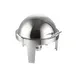 CAC China CAFR-503 Atlantis Chafing Dish, 6 qt., Round, Stainless Steel - Set 1 image