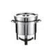 CAC China CAMS-111 Marmite Soup Chafer Warmer Set, 11 Qt Stainless Steel with Lift‑Off Cover - Set 1 image