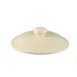 CAC China CAS-10-LID - Ceramic Lid, 4-5/8" Dia x 1-1/4" H, White, Oven Microwave Safe - 1 Dozen 1 image