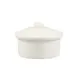 CAC China CAS-10 - 12 oz White Ceramic Casserole Bowl Lid, 5¼" Dia x 2½" H, Microwave Safe - 1 Dozen 1 image