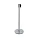 CAC China CCSC-36S Crowd Control Stanchion, 36" Steel Post with 6.5 Ft Retractable Belt Base 1 image