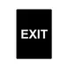 CAC China CCSN-EX5 Stanchion Sign, "Exit", double-sided 1 image