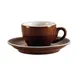 CAC China CFB-1 Cup & Saucer Set, 8 oz Cup 3-7/8"x2-3/8" & 5-1/2"x1" Saucer, White, Oven Safe - Set 1 image