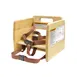 CAC China CHWB-11NAT Natural Wooden Restaurant Booster Seat, 10-7/8"H for Commercial Use 1 image