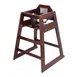 CAC China CHWH-30MAH-A Wood High Chair, 29-3/4"H Assembled Mahogany with Mahogany Finish 1 image