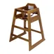 CAC China CHWH-30WNT Wood High Chair, 29-3/4"H, Walnut with Mahogany Finish, Restaurant-Grade 1 image
