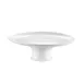 CAC China CKST-21F Cake Stand, 12" Diameter x 4" Height Porcelain, Super White, Dishwasher Safe 1 image