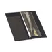 CAC China CKSV-5K Server Order Book, 9" x 4-1/2" Black Check Presenter with Four Pockets 2 image
