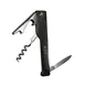 CAC China CKSW-3 Waiter's Corkscrew, Black Skull Handle, Cutting, Inserting, Turning, Opening Tool 1 image