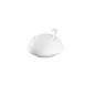 CAC China COL-HSP Sugar Bowl, 3.25" Round Porcelain with Lid, White, Oven Microwave Safe - 1 Dozen 1 image